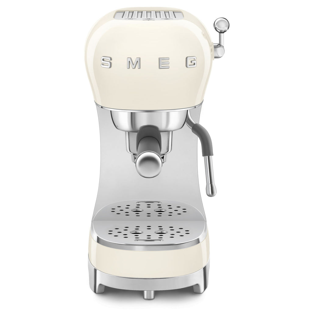 Smeg Cream Espresso Coffee Machine 50's Style ECF02CRUK