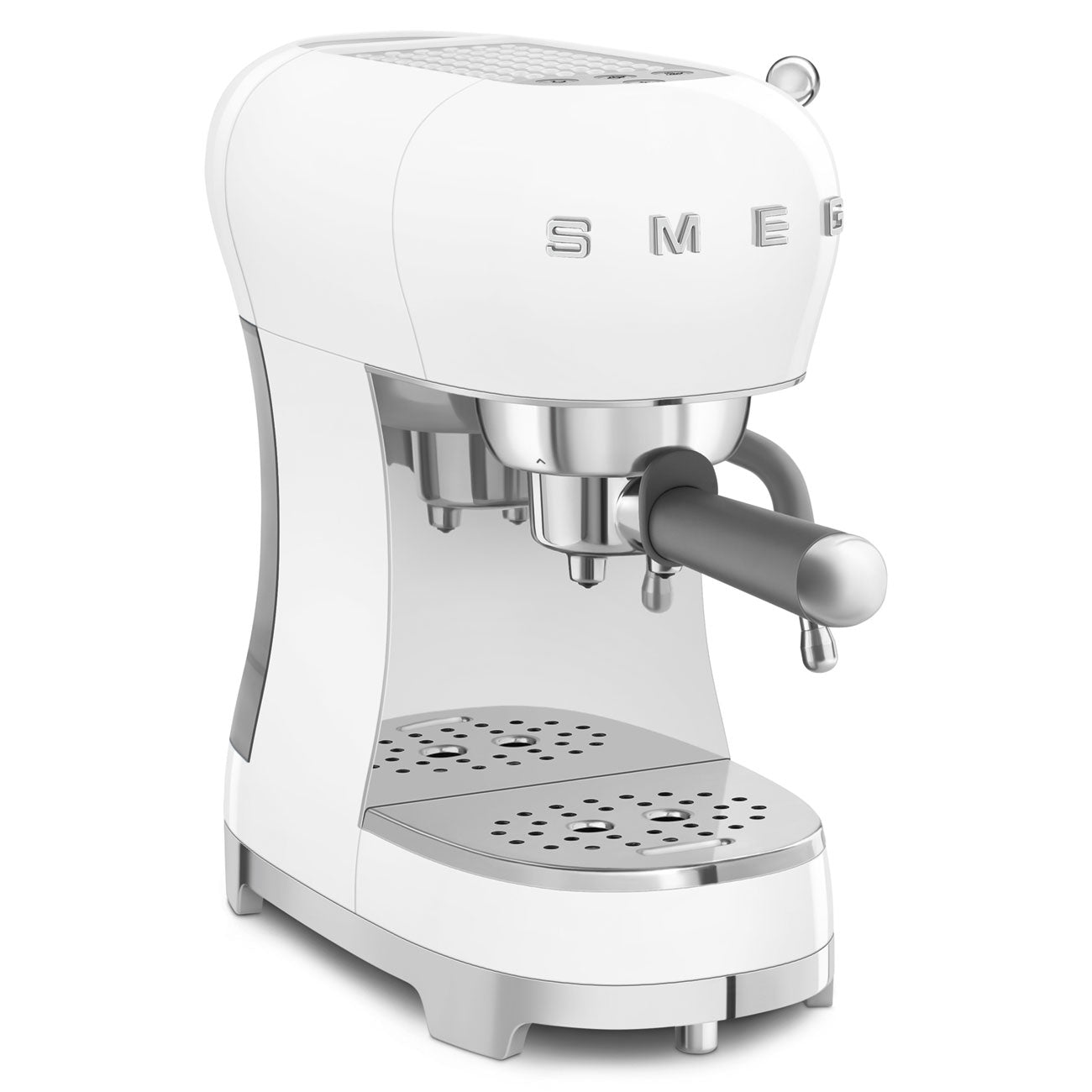 Smeg White Espresso Coffee Machine 50's Style ECF02BLUK