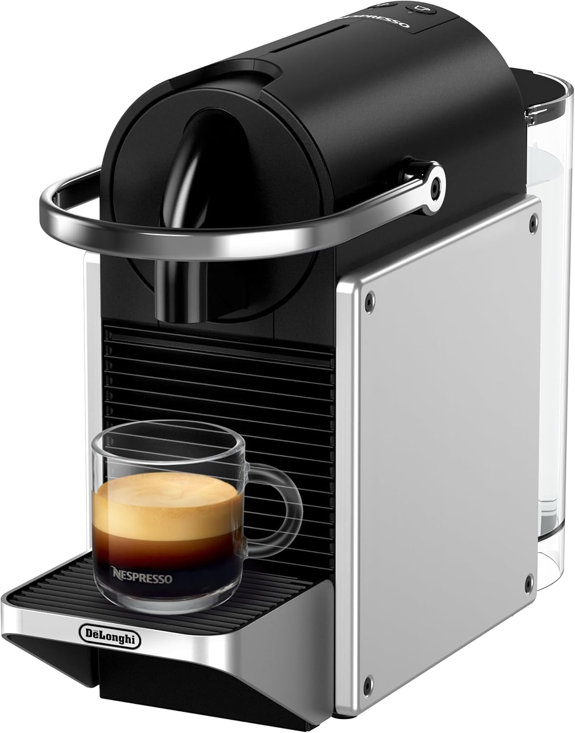 Nespresso Pixie EN127S Coffee Pod Machine Silver product view