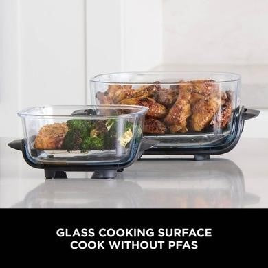 Ninja CRISPi FN101UKGY 4-in-1 Portable Glass Air Fryer - Cyberspace Blue