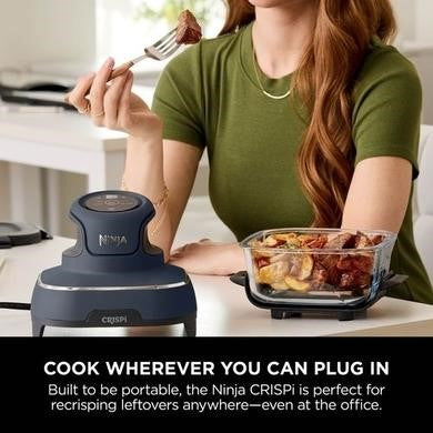 Ninja CRISPi FN101UKGY 4-in-1 Portable Glass Air Fryer - Cyberspace Blue