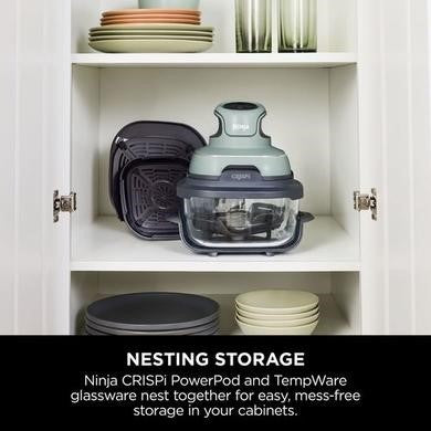 Ninja CRISPi FN101UKSG 4-in-1 Portable Glass Air Fryer - Sage