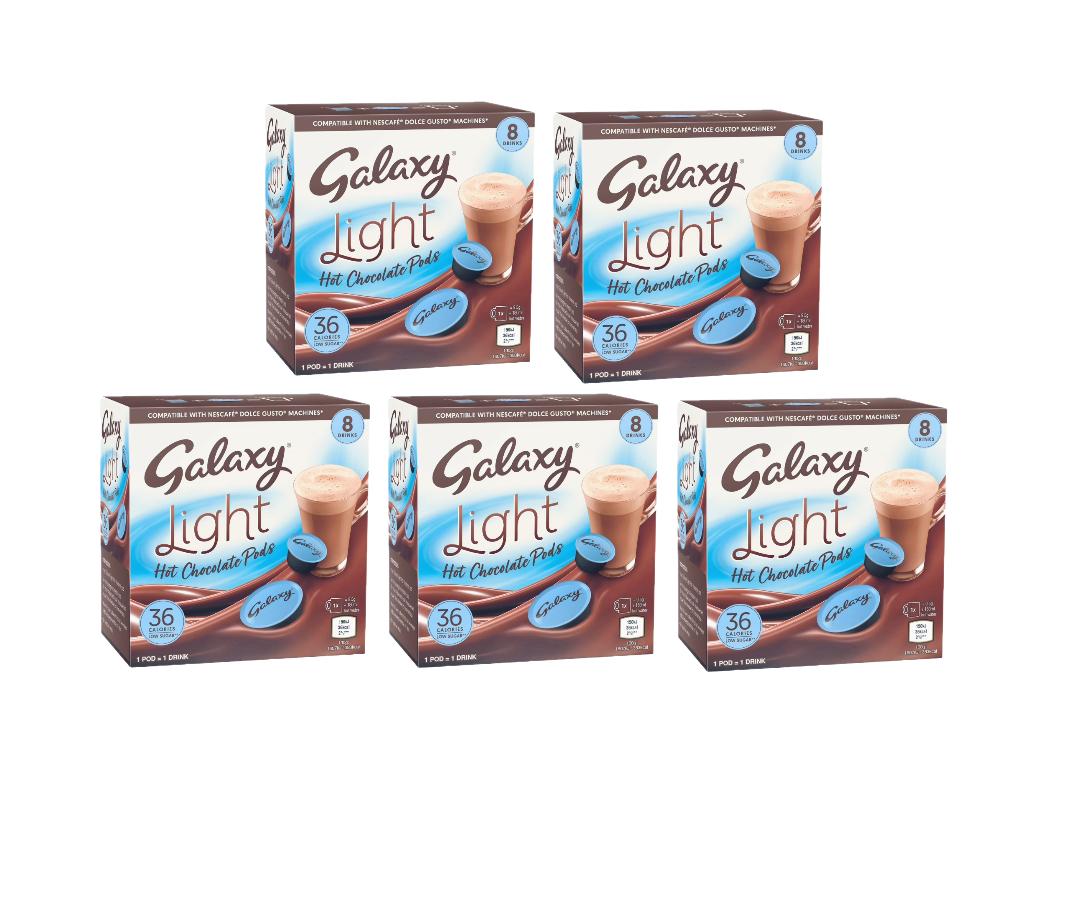 Galaxy Light Hot Chocolate Capsules Dolce Gusto Compatible 5 Packs | UK