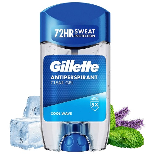 Gillette Cool Wave Antiperspirant Clear Gel for Men 70ml