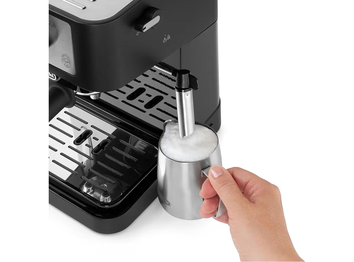 De'Longhi Stilosa Traditional Pump Espresso Coffee Machine - Black / Silver - EC260.BK