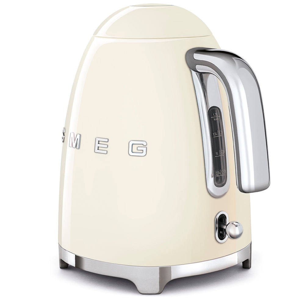 Smeg Cream Electric Kettle 1.7 litre capacity 50's Style KLF03CRUK