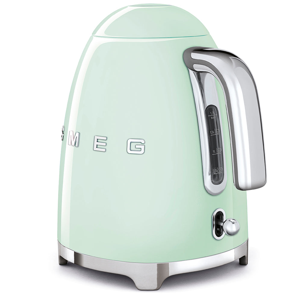 Smeg Pastel Green Electric Kettle 1.7 litre capacity 50's Style KLF03PGUK