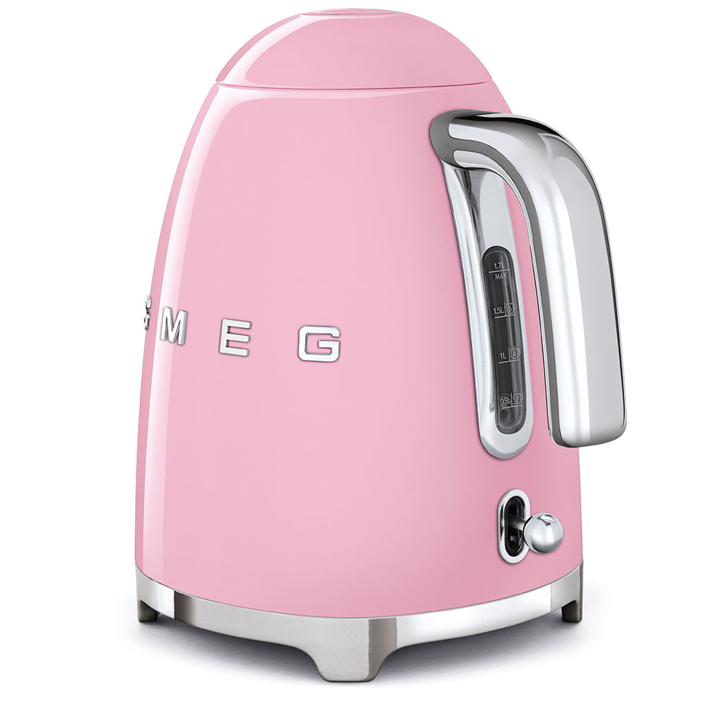 Smeg Pink Electric Kettle 1.7 litre capacity 50's Style KLF03PKUK