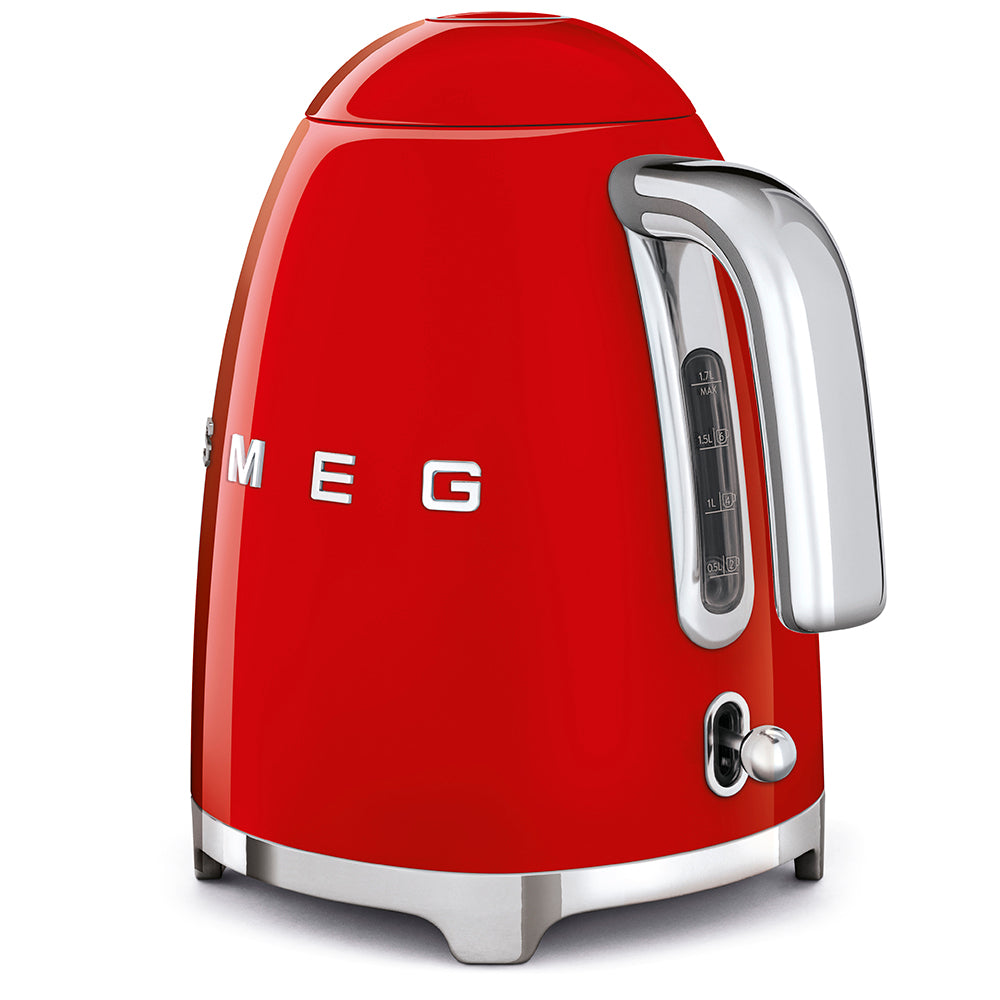 Smeg Red Electric Kettle 1.7 litre capacity 50's Style KLF03RDUK