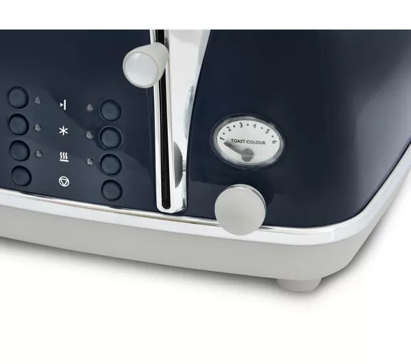 DELONGHI Icona Capitals CTOC4003.BL 4-Slice Toaster - Blue