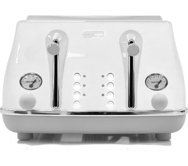DELONGHI Icona Capitals CTOC4003.W 4-Slice Toaster - White
