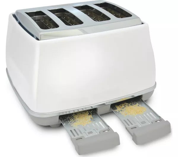 DELONGHI Icona Capitals CTOC4003.W 4-Slice Toaster - White