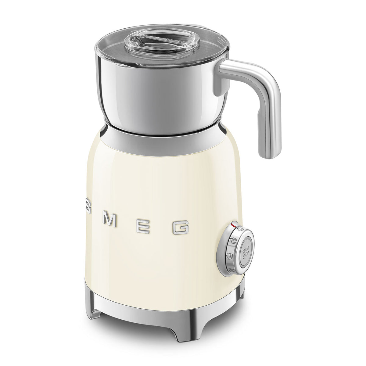 Smeg MFF11CRUK cream milk frother – detail view