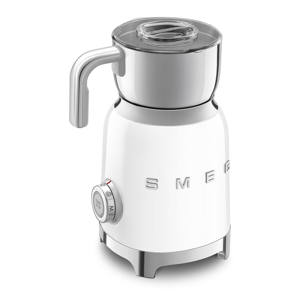 Smeg MFF11WHUK white milk frother – stainless steel carafe