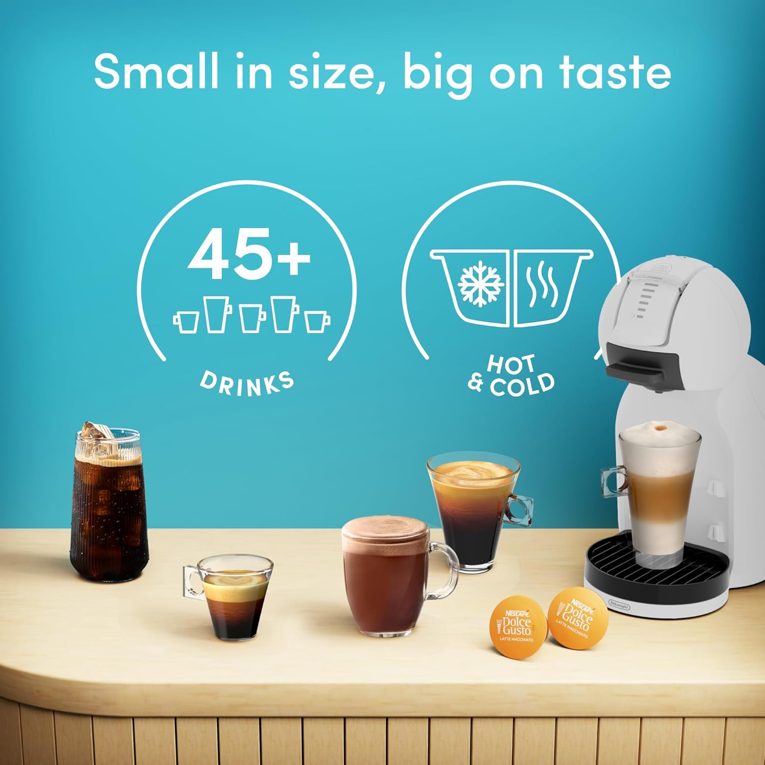 De'Longhi Dolce Gusto Mini Me 2 Iced Coffee Bundle - bundle contents view