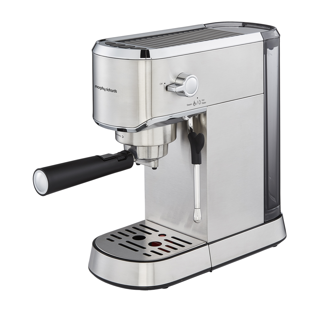 Morphy Richards Traditional Compact Pump Espresso Machine - Stainless Steel