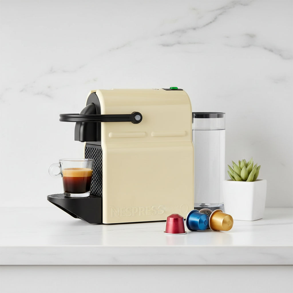 Nespresso Inissia EN 80.C Coffee Pod Machine (DeLonghi) – Cream
