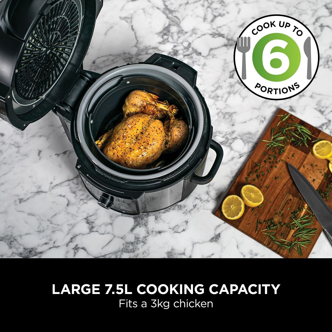 Ninja Foodi MAX OP500UK 7.5L Multi-Cooker cooking pot view