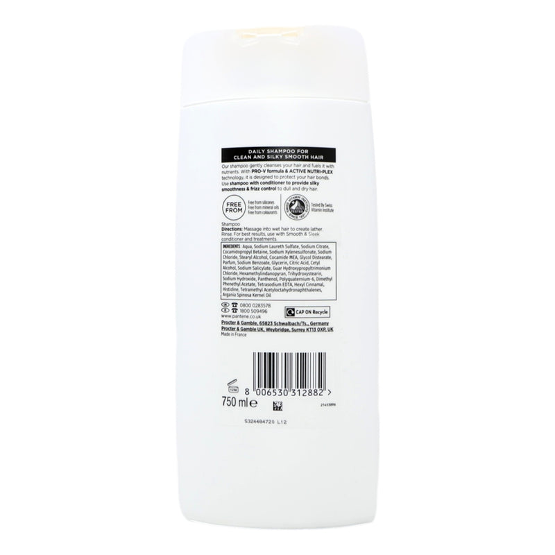 Pantene Shampoo 750ml Smooth & Sleek NEW