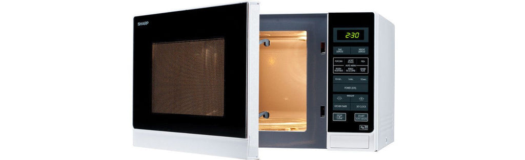 Sharp R372WM 25L Solo Microwave 900W - White