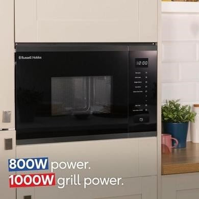 Russell Hobbs RHBM2002DS Built-In 20L Microwave and Grill Black