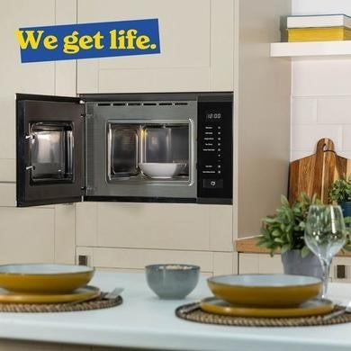 Russell Hobbs RHBM2002DS Built-In 20L Microwave and Grill Black