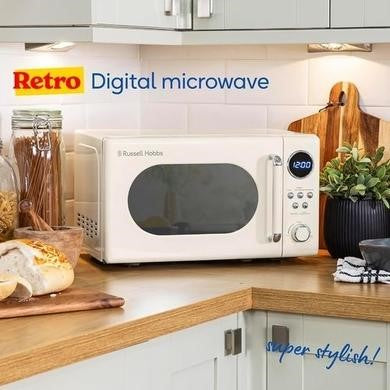 Russell Hobbs RHM2044C Retro 20L Solo Microwave Cream