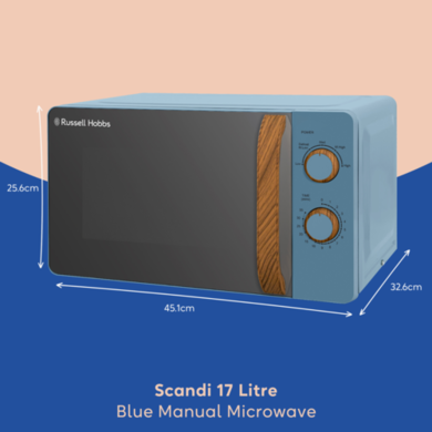 Russell Hobbs RHMM713BL 17L Solo Microwave Blue