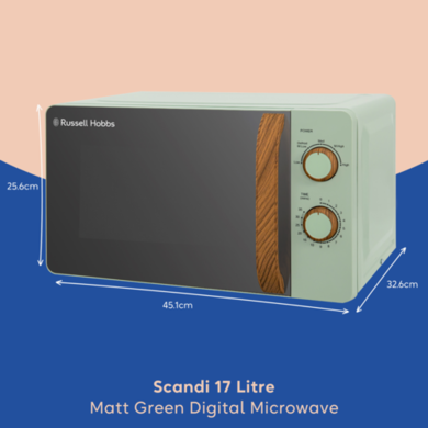 Russell Hobbs RHMM713MG 17L Solo Microwave Matte Green