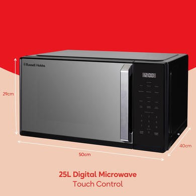 Russell Hobbs RHMT2512B 25L Digital Microwave - Black additional view
