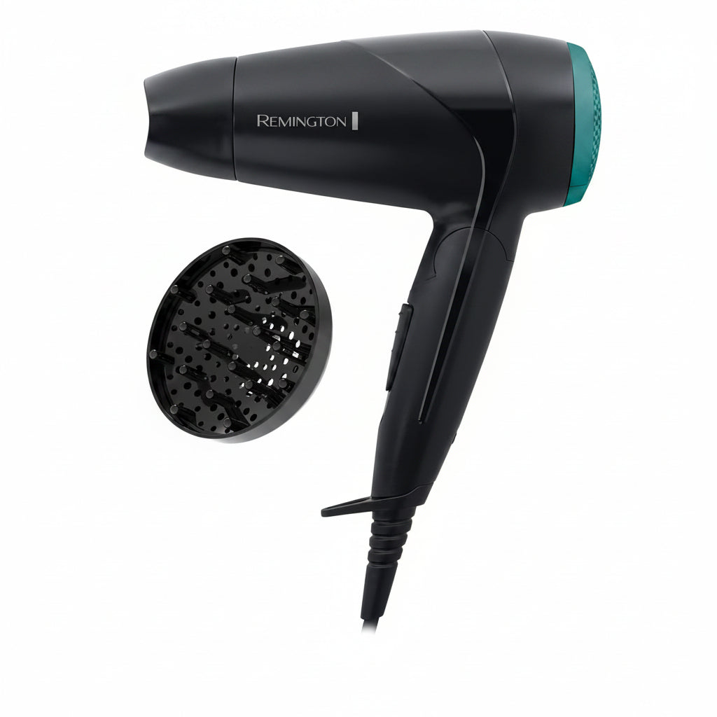 Remington On The Go 2000W Compact Hair Dryer, 2 Heat, 2 Speed, Foldable Handle for Travel
