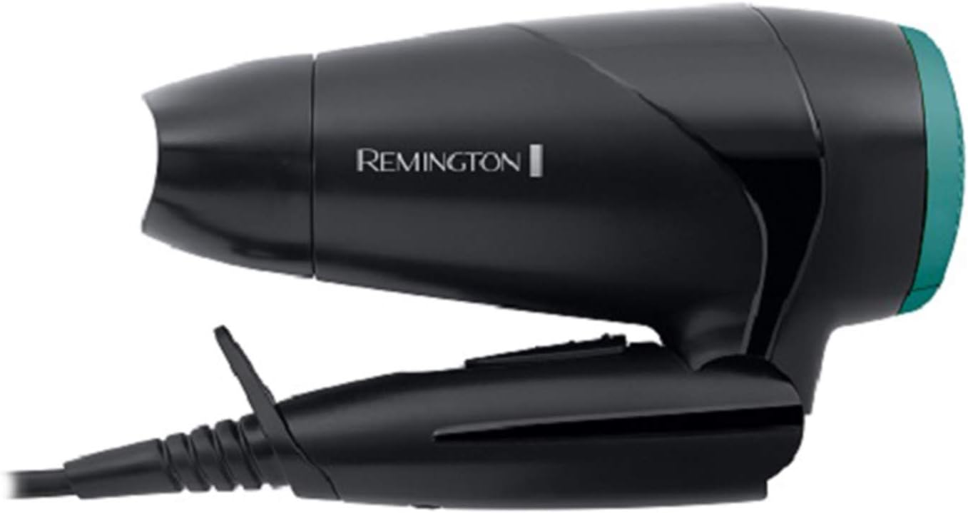 Remington On The Go 2000W Compact Hair Dryer, 2 Heat, 2 Speed, Foldable Handle for Travel