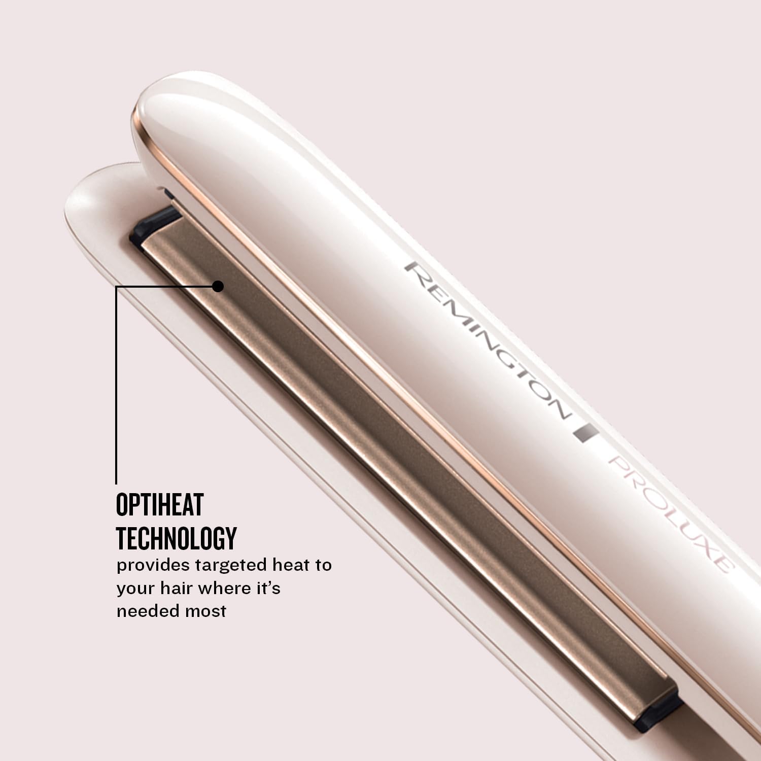 Remington PROluxe S9100 Hair Straightener - White / Rose Gold