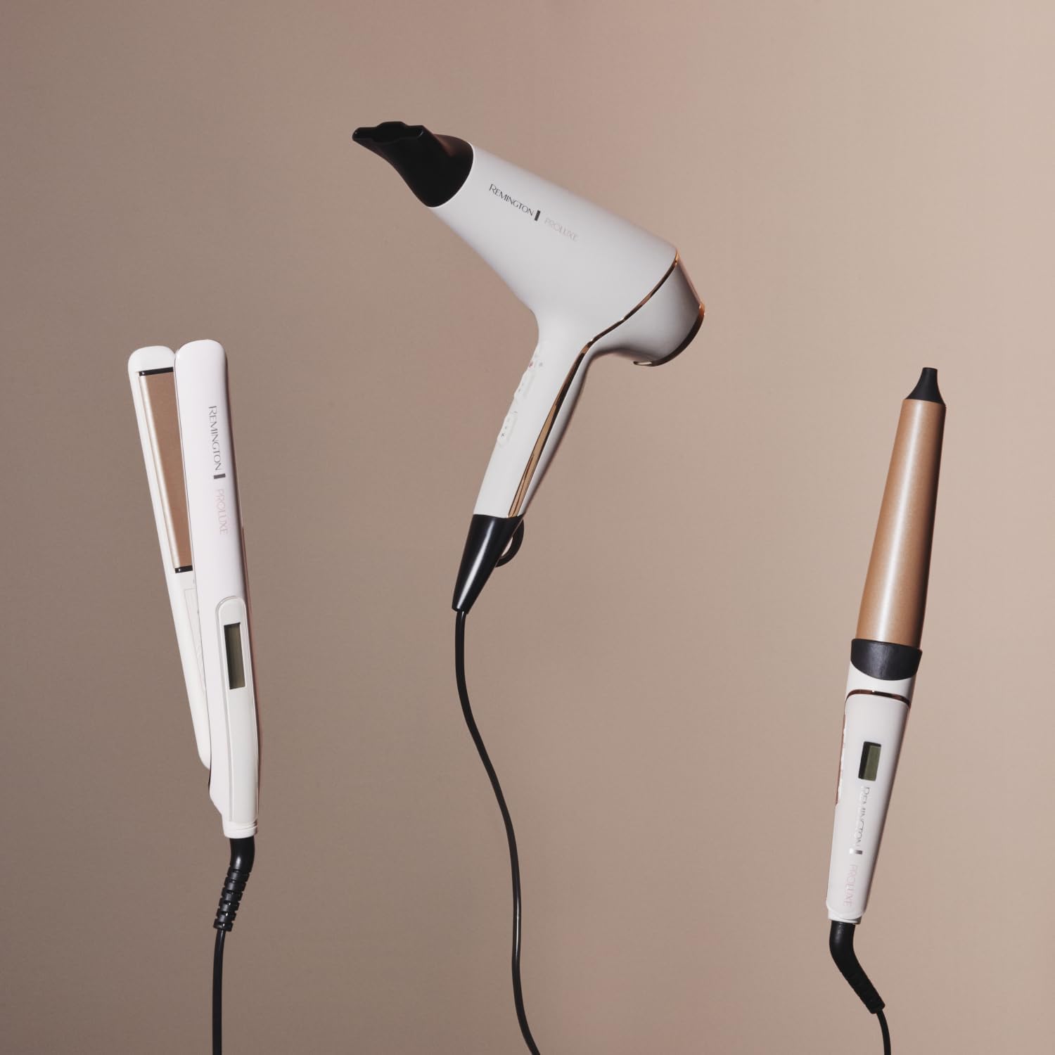 Remington PROluxe S9100 Hair Straightener - White / Rose Gold