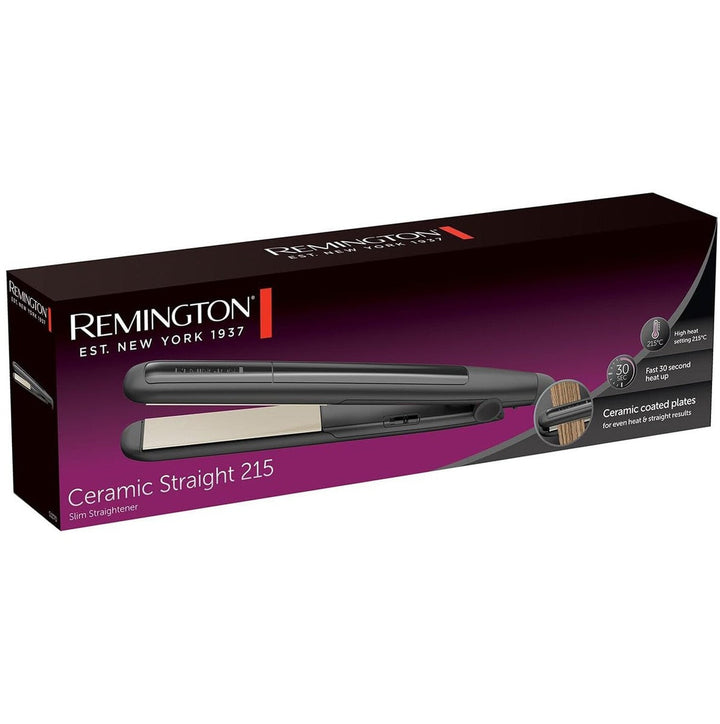 Remington S1370 Ceramic Straight 215 Hair Straightener – Black