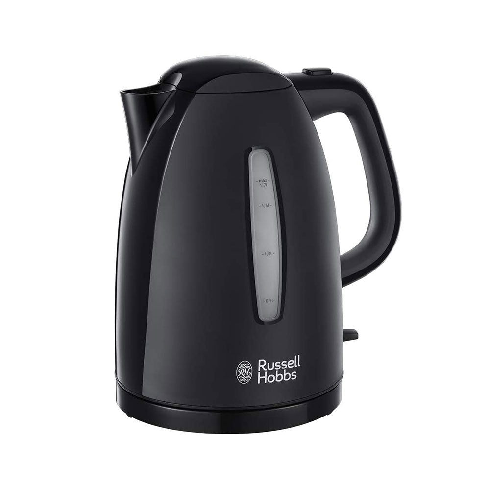 Russell Hobbs Textures Black Kettle 1.7L | Plastic Kettle UK