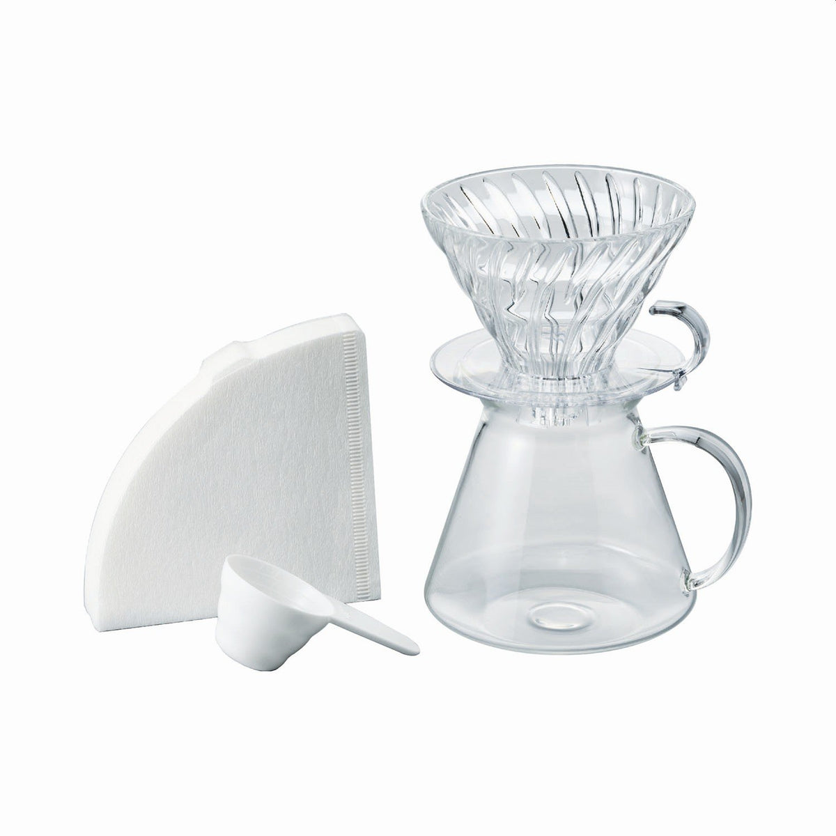 Hario V60 Glass Brewing Kit 1-4 Cups