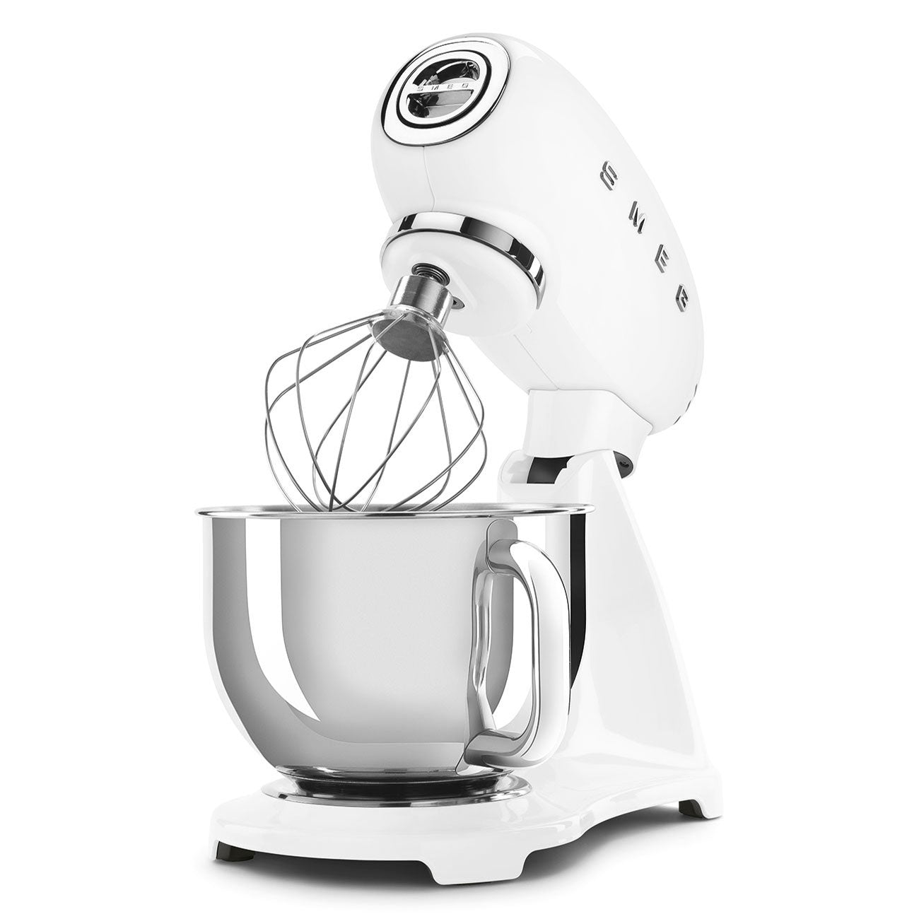 Smeg White 10 Speed Stand Mixer 50's Style SMF03WHUK