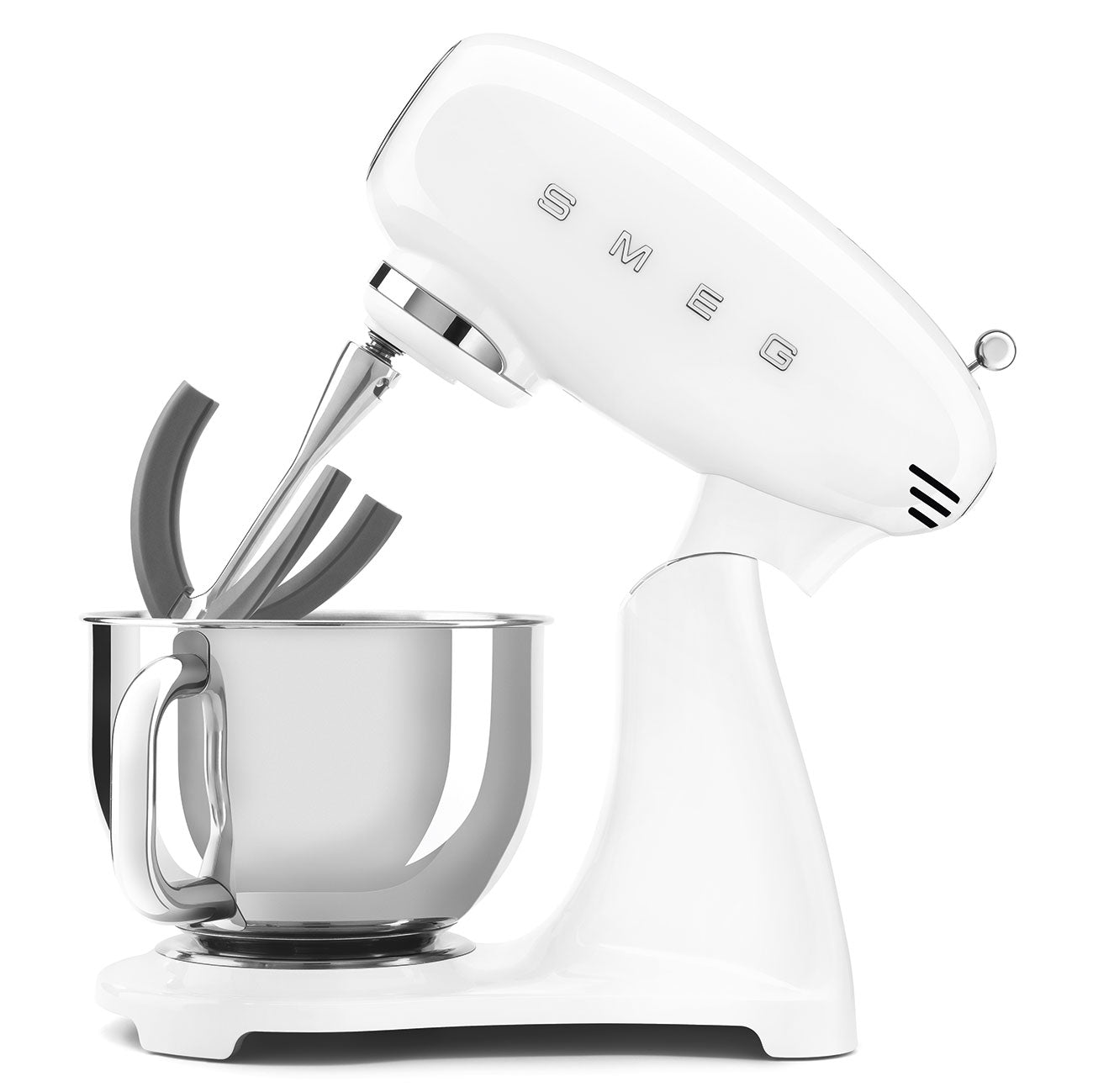 Smeg White 10 Speed Stand Mixer 50's Style SMF03WHUK