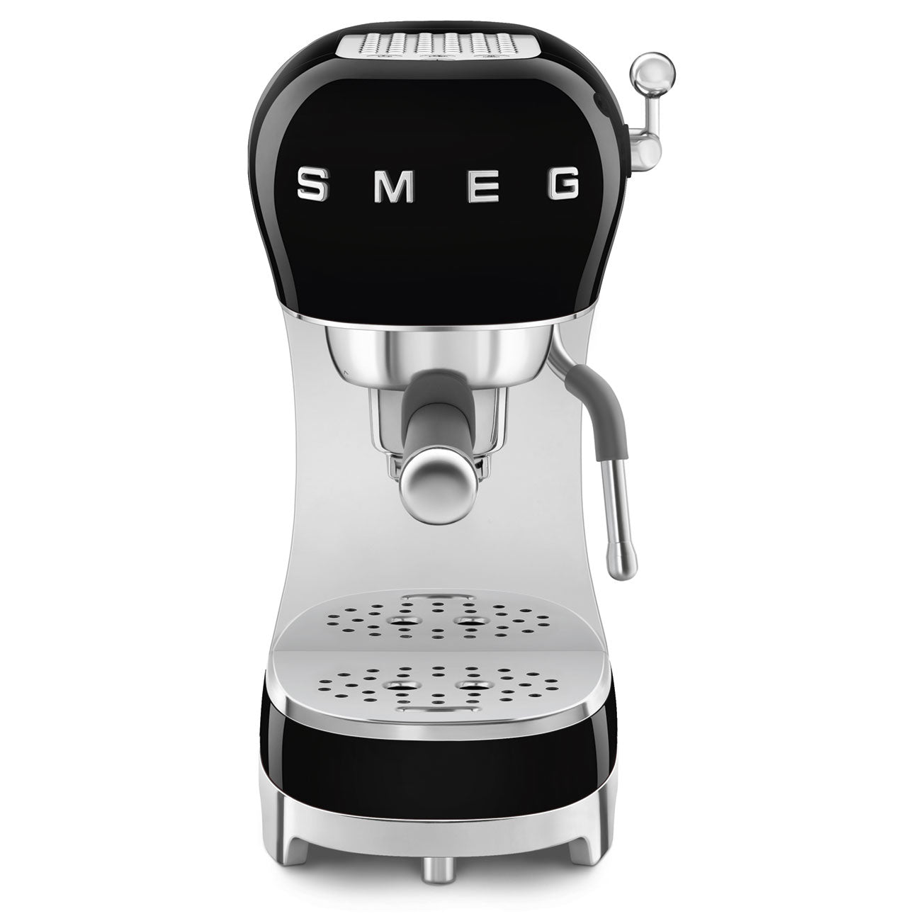Smeg Black Espresso Machine ECF02BLUK | 50's Retro Coffee Maker UK