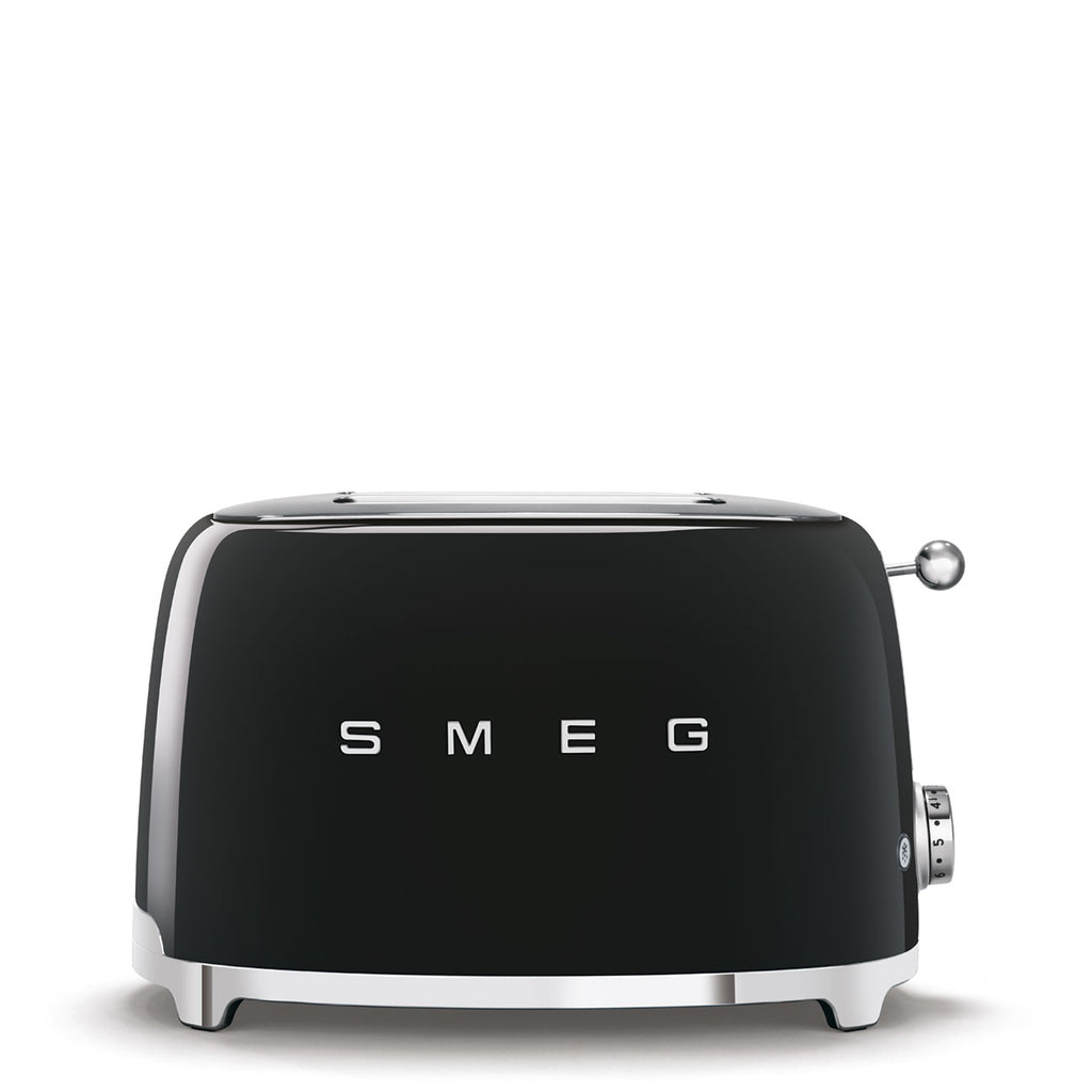 Smeg Black Toaster TSF01BLUK | 2 Slice Retro Toaster UK