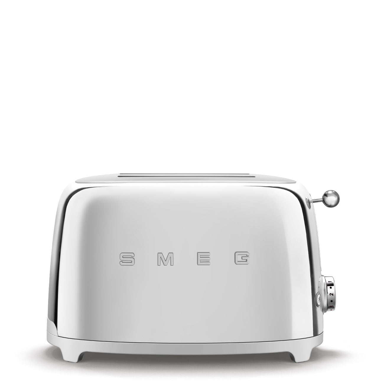 Smeg Gloss Steel Toaster 2Slice 50's Style TSF01SSUK