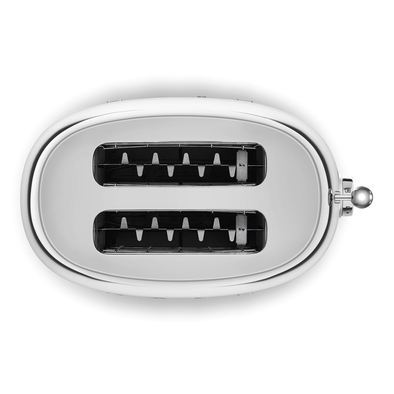 Smeg Gloss Steel Toaster 2Slice 50's Style TSF01SSUK