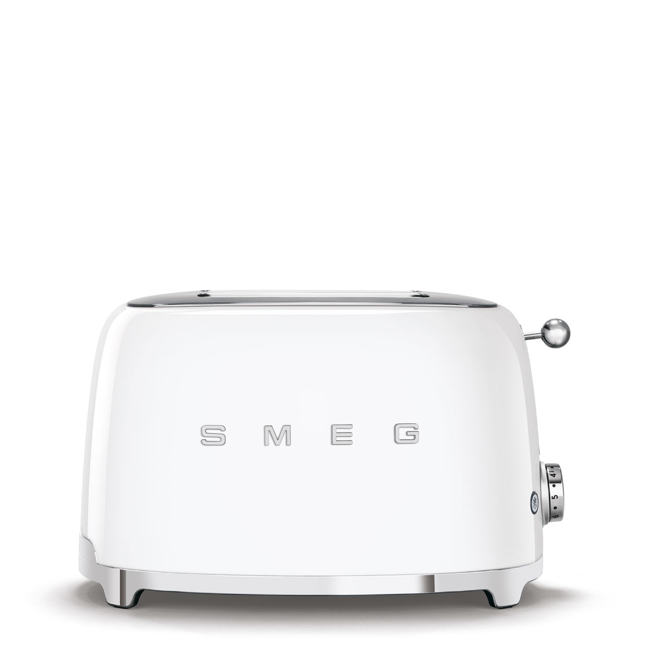 Smeg Gloss White Toaster 2Slice 50's Style TSF01WHUK