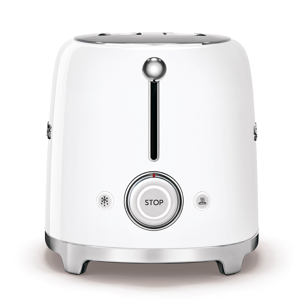 Smeg Gloss White Toaster 2Slice 50's Style TSF01WHUK