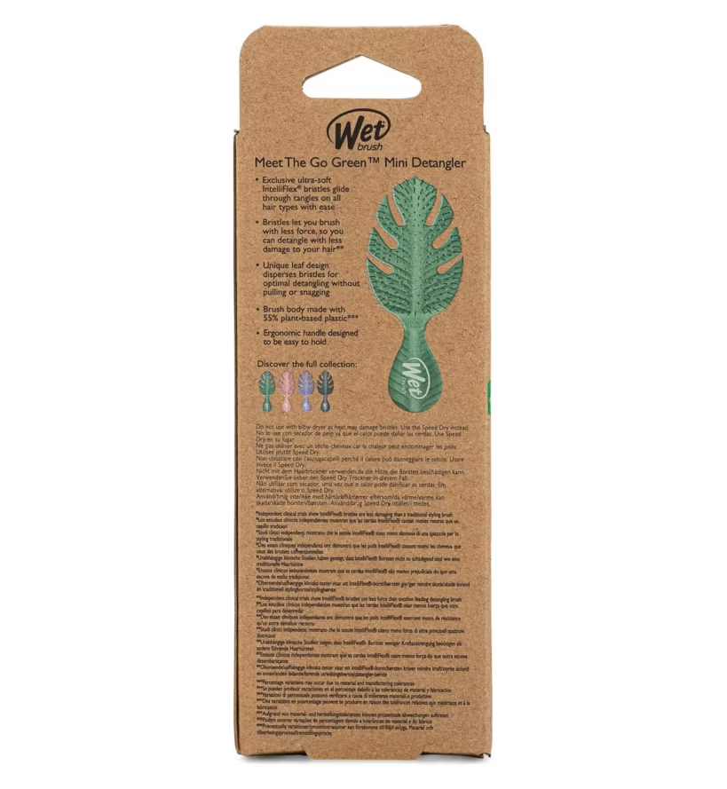 Wet Brush Go Green Mini Detangler - Green Hairbrush