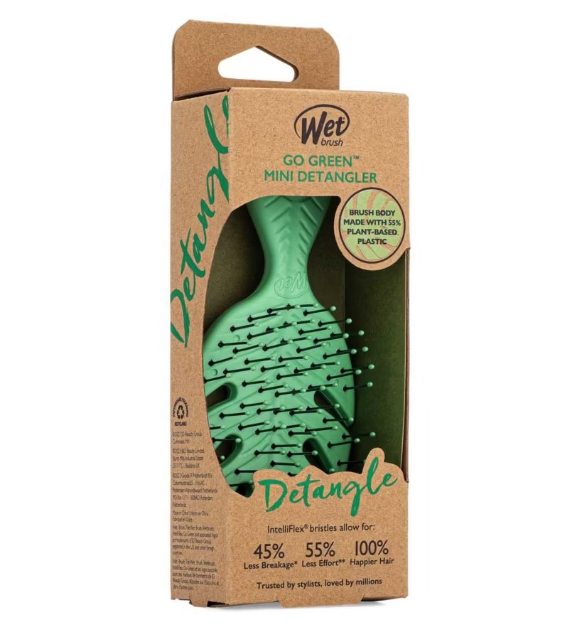 Wet Brush Go Green Mini Detangler - Green Hairbrush