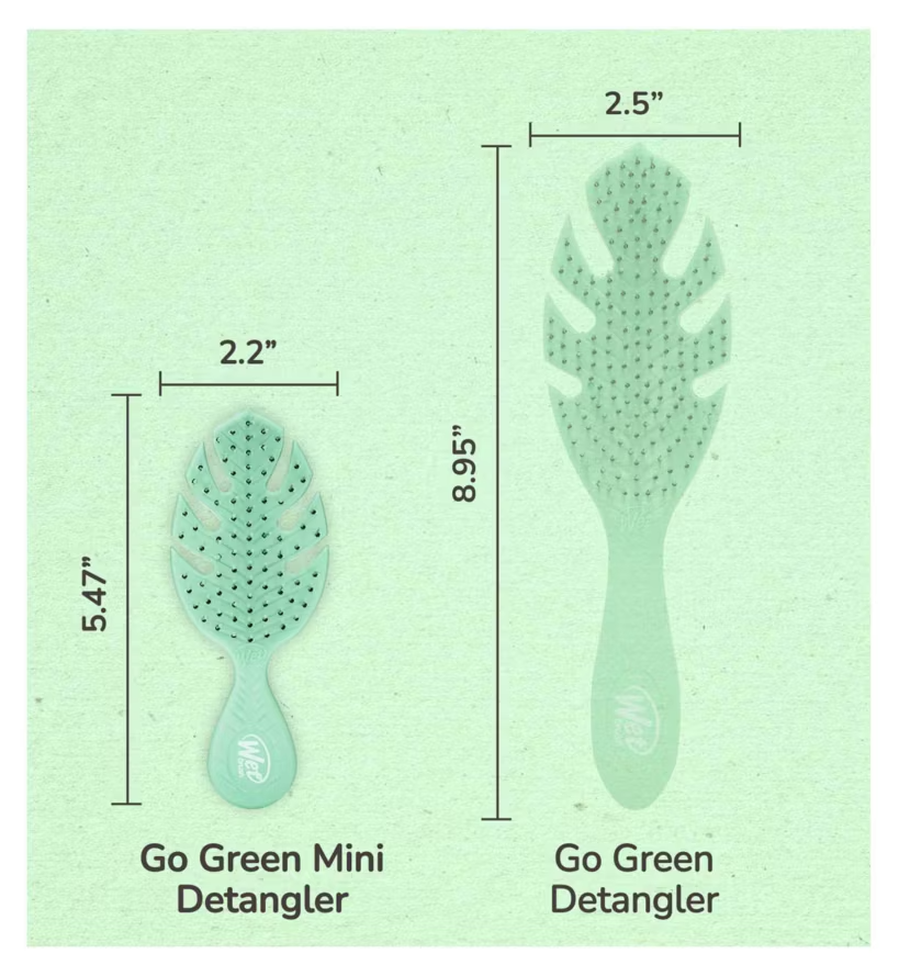 Wet Brush Go Green Mini Detangler - Green Hairbrush