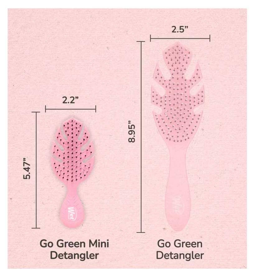 Wet Brush Go Green Mini Detangler - Pink Hairbrush