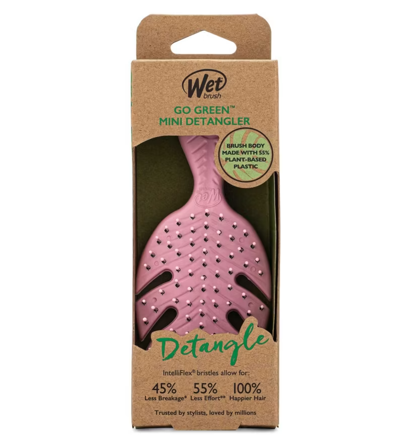 Wet Brush Go Green Mini Detangler - Pink Hairbrush